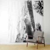 verse sneeuwstof // zwart en wit wandkleed (In situ)