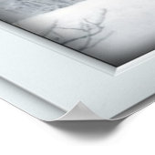 Verse sneeuwval met Uitzicht Poster (Hoek)