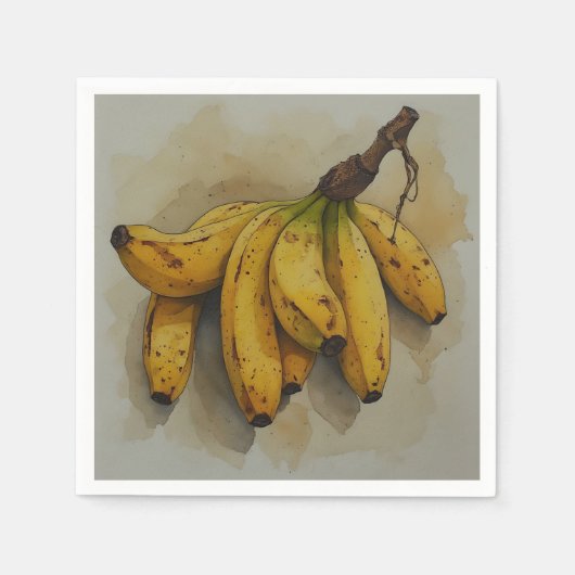 Verse stapel bananen servet (Voorkant)