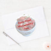 Verse Strawberry Jam Jar Label (Aanpassen) (Envelop)