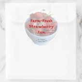 Verse Strawberry Jam Jar Label (Aanpassen) (Tas)