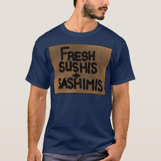 Verse sushi en sashimis t-shirt