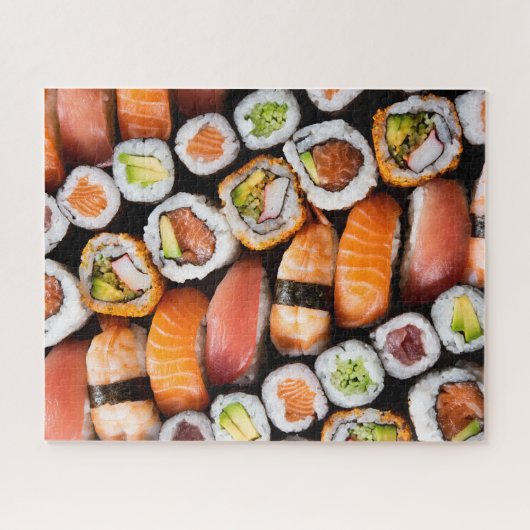 Verse sushi kleurrijk legpuzzel (Horizontaal)