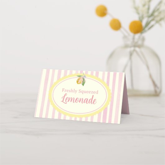 Verse Tafel Voedsel Labels Plaatskaartje (Voorkant)