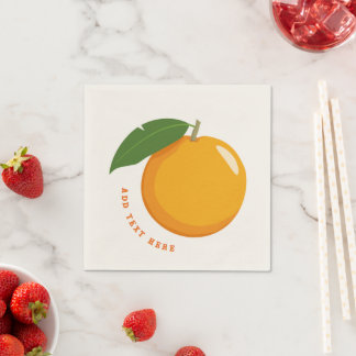 Verse tafeldoekjes geïnspireerd door verse citrus servet