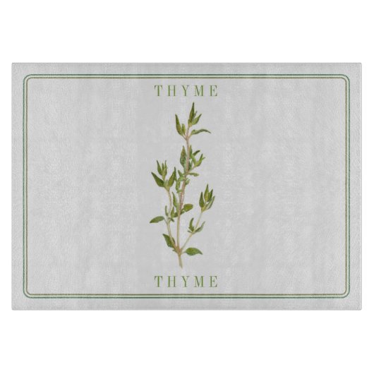 VERSE TIJM 11x8 Glas Snijplank (Voorkant)