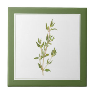 VERSE TIJM 4.25x4.25 Keramische Tegel (-tekst) Gro Tegeltje