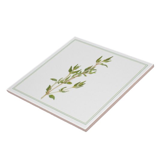 VERSE TIJM 6x6 keramische Tegel (-tekst) Tegeltje (Zijkant)