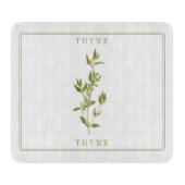 VERSE TIJM 6x7 glazen snijplank (Voorkant)