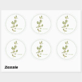 VERSE TIJM Grote ronde Stickers (Vel)