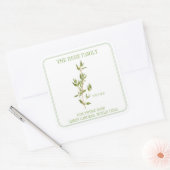 VERSE TIJM Grote Vierkante Adresenvelop Afdichting Sticker (Envelop)