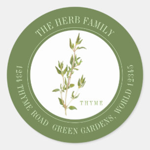 VERSE TIJM Kleine ronde envelop afdichtingen - Gro Sticker