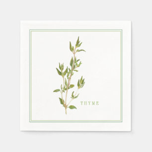 VERSE TIJM Standaard Cocktail Papieren Servetten