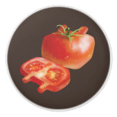 verse tomaat keramische knop (Voorkant)