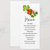 Verse tomaat Modern Menu Kaart (Voorkant / Achterkant)
