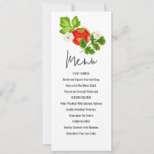 Verse tomaat Modern Menu Kaart (Voorkant)