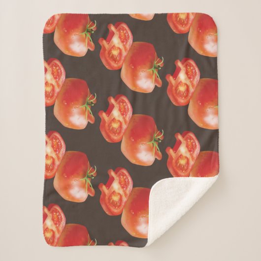 verse tomaat sherpa deken (Voorkant)