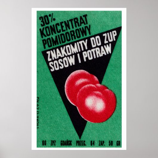 Verse Tomaten - Matchbox Print - Tsjechische Kunst (Voorkant)