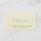 verse tomaten | Organisch | Chef | Nutritionist Visitekaartje (Achterkant)