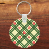 Verse Tomaten Tuinman Patroon Sleutelhanger (Voorkant)