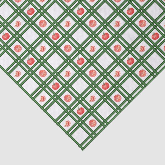 Verse Tomaten Tuinman Patroon Tissuepapier (Detail)