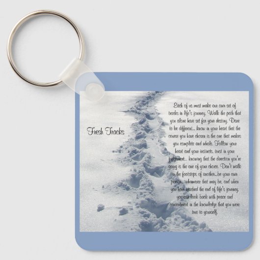 Verse Tracks Inspirerend Verse Sleutelhanger (Voorkant)