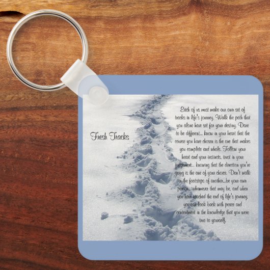 Verse Tracks Inspirerend Verse Sleutelhanger (Voorkant)