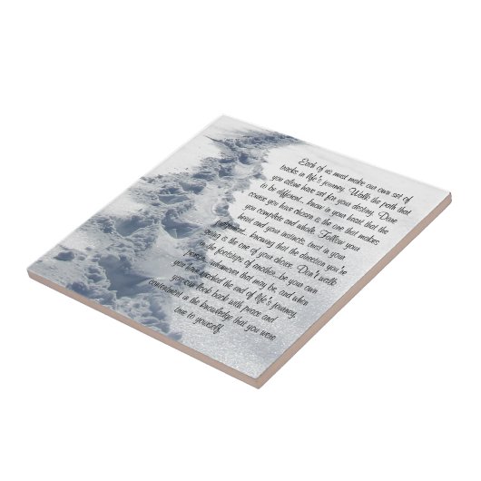 Verse Tracks Inspirerend Verse Tegeltje (Zijkant)