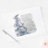 Verse Tracks Inspirerend Verse Vierkante Sticker (Envelop)