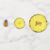 Verse tropische ananasfruit confetti (Achterkanten)