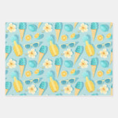 Verse tropische omlooppapierset van 3 inpakpapier vel (Voorkant 3)