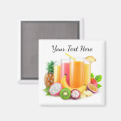 Verse tropische sappen magneet (Voorkant / Achterkant)