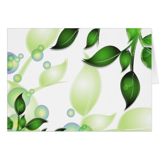 Verse Tuin Bladeren op Wit (Voorkant Horizontaal)