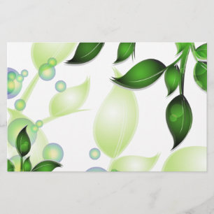Verse Tuin Bladeren op Wit Briefpapier