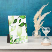 Verse Tuin Bladeren op Wit Fotoplaat (Zijkant)