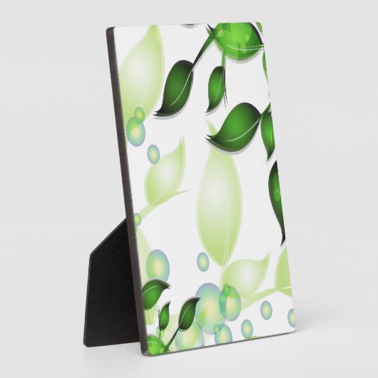 Verse Tuin Bladeren op Wit Fotoplaat (Zijkant)