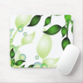 Verse Tuin Bladeren op Wit Muismat (Met muis)