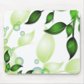 Verse Tuin Bladeren op Wit Muismat (Voorkant)