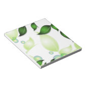Verse Tuin Bladeren op Wit Notitieblok (Schuin)