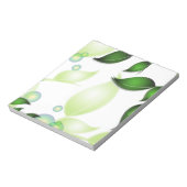 Verse Tuin Bladeren op Wit Notitieblok (Linkerzijde)