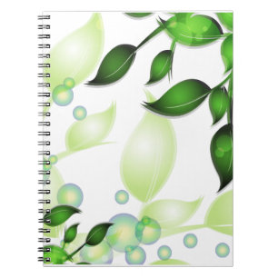 Verse Tuin Bladeren op Wit Notitieboek