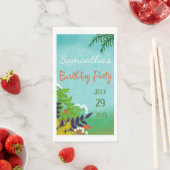 Verse tuin thema verjaardag servet (Insitu)