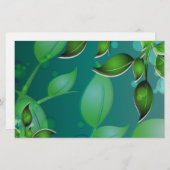 verse tuinbladeren briefpapier (Voorkant / Achterkant)