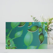 verse tuinbladeren briefpapier (Staand voorkant)