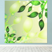 Verse tuinbladeren gewikkeld canvas (Insitu (Houten vloer))