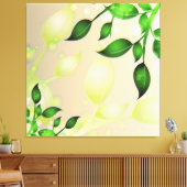 Verse tuinbladeren gewikkeld canvas (Insitu (Woonkamer))