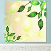 Verse tuinbladeren gewikkeld canvas (Insitu (Houten vloer))