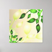 Verse tuinbladeren gewikkeld canvas afdruk (Voorkant)