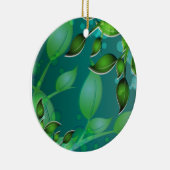 verse tuinbladeren keramisch ornament (Rechts)