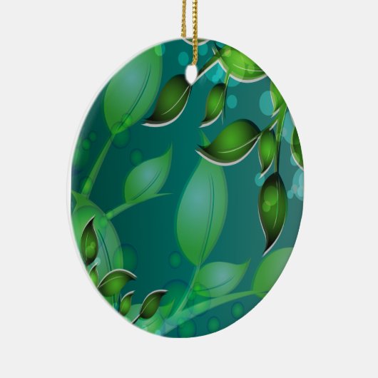 verse tuinbladeren keramisch ornament (Rechts)